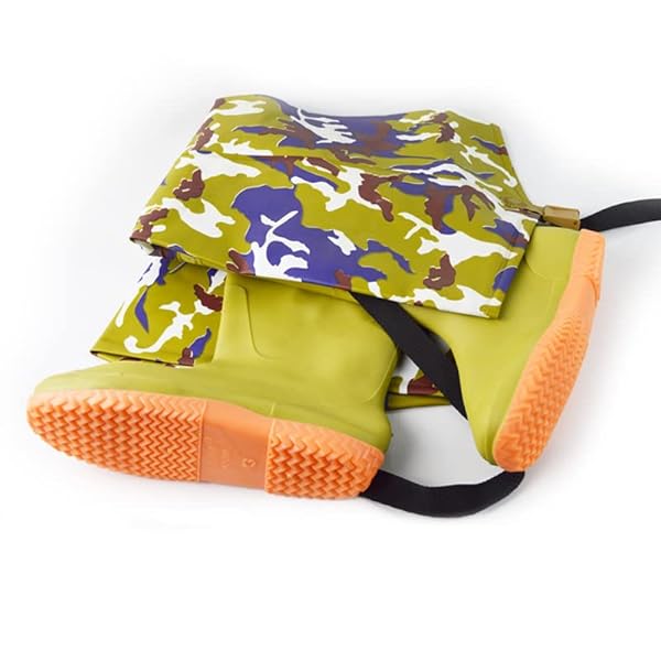 Uniseks Multifunctionele Regenschoenen Met Zachte Antislip Rubberen Buitenzool, 80 Cm Nylon PVC Vislaarzen Lichtgewicht Waterdichte Steltlopers Landbouwbroek Bootschoenen